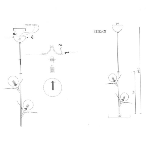 Подвесная люстра Imperium Loft Matisse 191917-26