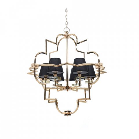 Подвесная люстра Lumina Deco Baltimore LDP 8020-6 GD+BK