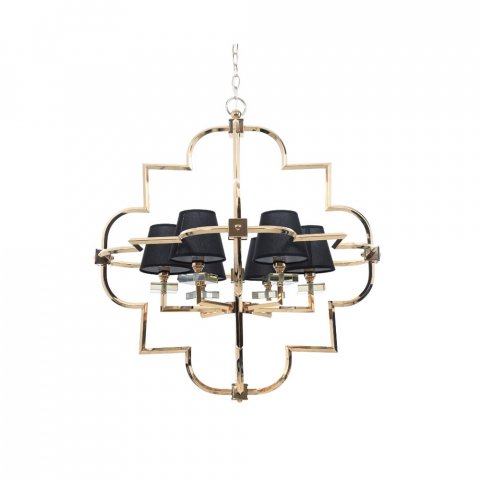 Подвесная люстра Lumina Deco Baltimore LDP 8020-6 GD+BK