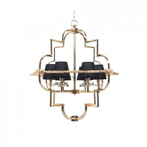 Подвесная люстра Lumina Deco Baltimore LDP 8020-6 GD+BK