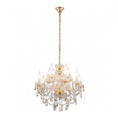 Подвесная люстра Lumina Deco Eliza LDP 7026-8+4 SL+GD