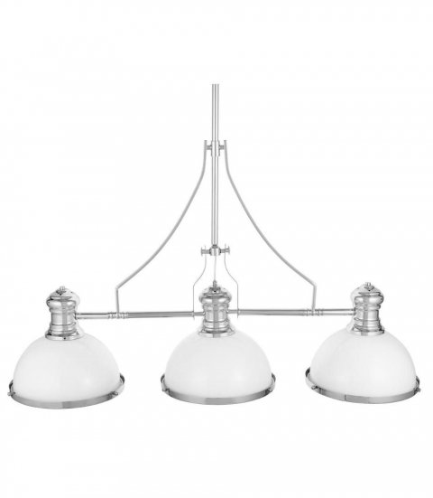 Подвесная люстра Lumina Deco Ettore LDP 710-3 WT+CHR