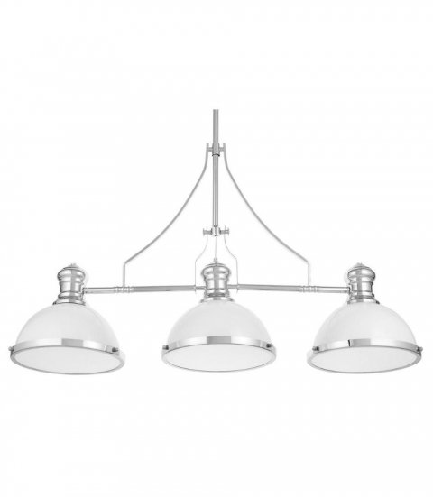 Подвесная люстра Lumina Deco Ettore LDP 710-3 WT+CHR