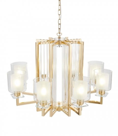 Подвесная люстра Lumina Deco Manhattan LDP 8012-8 F.GD