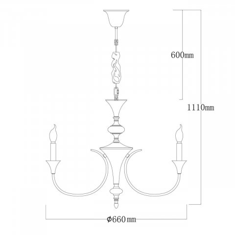 Подвесная люстра MW-Light Консуэло 614013106