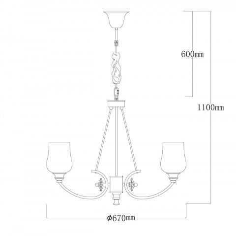 Подвесная люстра MW-Light Палермо 386017706