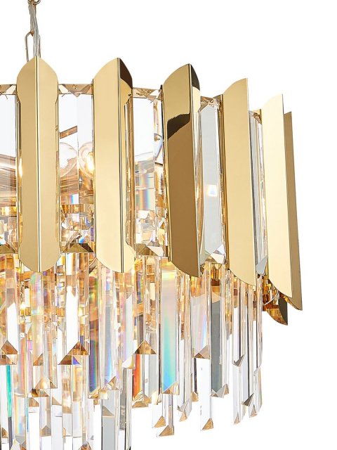 Подвесная люстра Natali Kovaltseva Amazone 81444/8C Gold