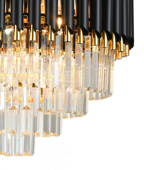 Подвесная люстра Natali Kovaltseva Darian 76017/10C Gold Black
