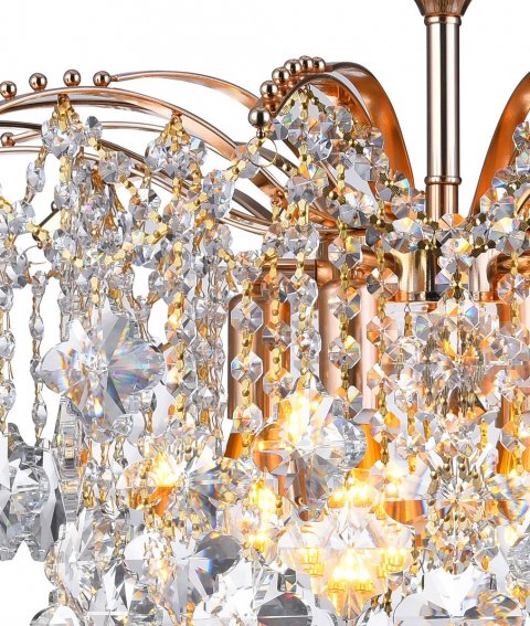 Подвесная люстра Natali Kovaltseva Morgana 81426/6C Gold