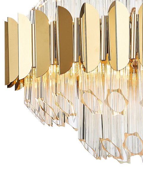 Подвесная люстра Natali Kovaltseva Rivera 81443/8C Gold