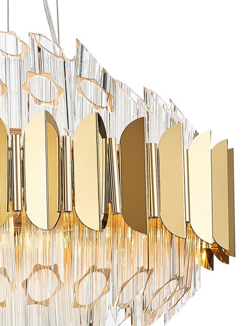 Подвесная люстра Natali Kovaltseva Rivera 81443/8C Gold