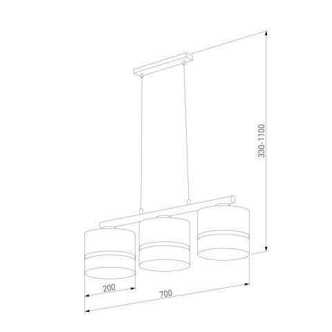Подвесная люстра TK Lighting 6694 Paglia