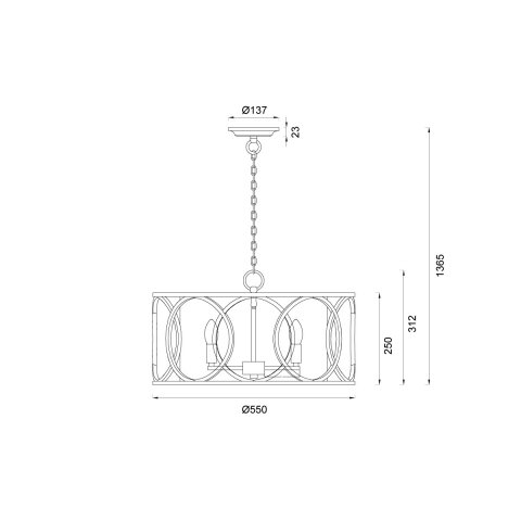 Подвесная люстра Vele Luce Beatrice VL4224P05