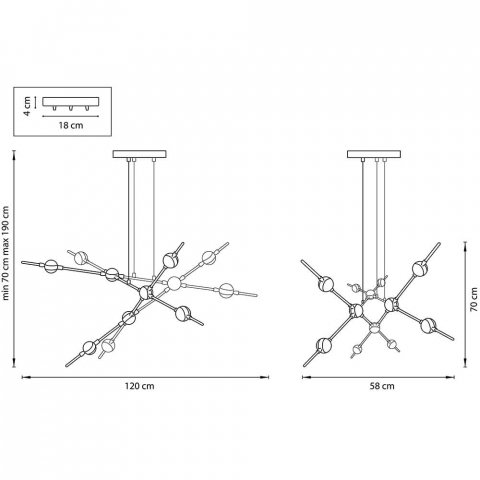 Подвесная светодиодная люстра Lightstar Bergamo 745247
