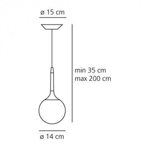 Подвесной светильник Artemide Castore 1045010A