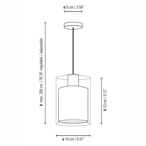 Подвесной светильник Bover Oliver Cream
