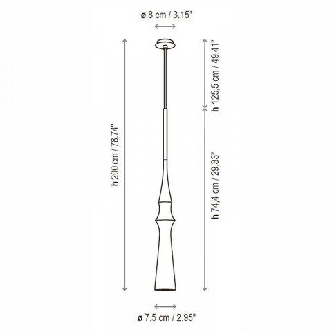 Подвесной светильник Bover Slend 03 White