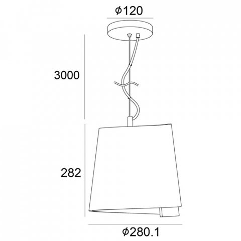 Подвесной светильник Deko-Light Twister 342145