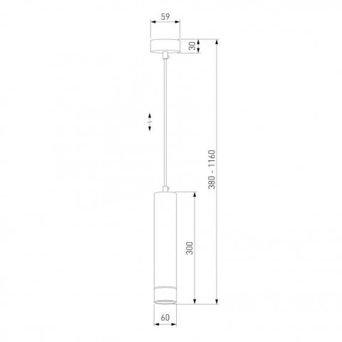 Подвесной светильник Eurosvet DLN107 GU10 золото