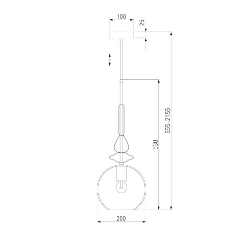 Подвесной светильник Eurosvet Dream 50192/1 прозрачный