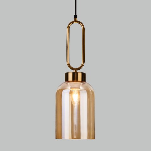 Подвесной светильник Eurosvet Flou 50229/1 янтарный