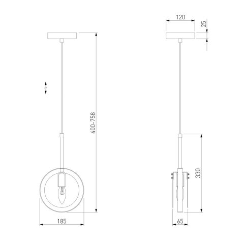 Подвесной светильник Eurosvet Gallo 50121/1 белый