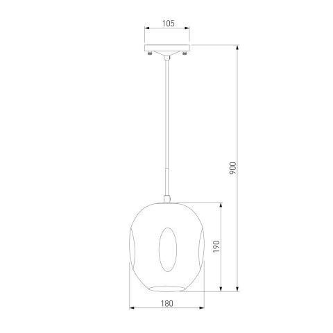 Подвесной светильник Eurosvet Mill 50195/1 черный жемчуг