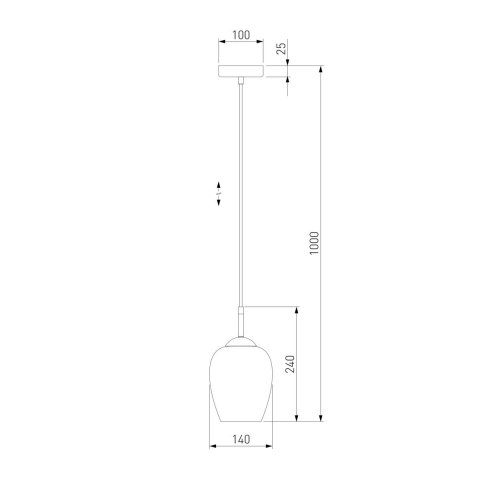 Подвесной светильник Eurosvet Record 50086/1 хром