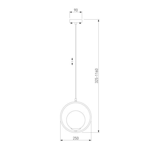 Подвесной светильник Eurosvet Ringo 50089/1 хром