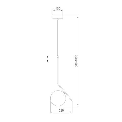 Подвесной светильник Eurosvet Shape 50213/1 хром