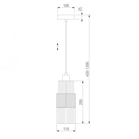 Подвесной светильник Eurosvet Soho 50209/1 бронза