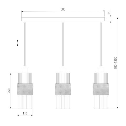 Подвесной светильник Eurosvet Soho 50209/3 хром
