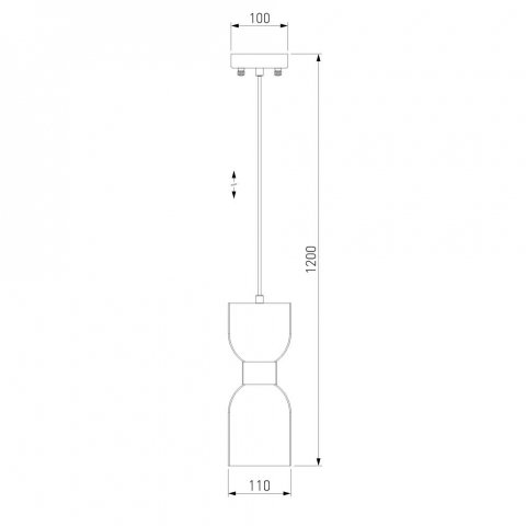 Подвесной светильник Eurosvet Tandem 50118/1 латунь