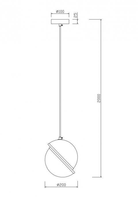 Подвесной светильник Freya Element FR5181PL-01BS