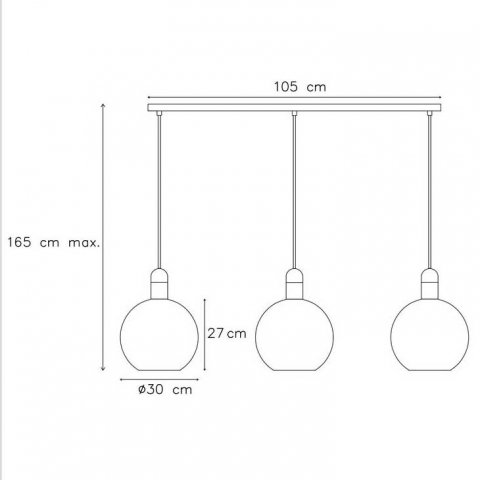 Подвесной светильник Lucide Julius 34438/03/65