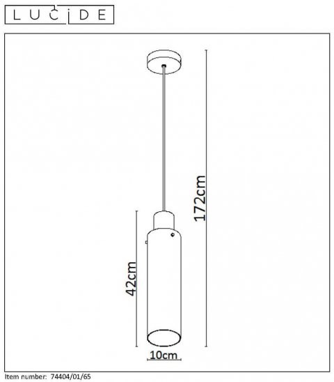 Подвесной светильник Lucide Orlando 74404/01/65