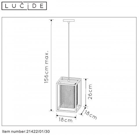 Подвесной светильник Lucide Sansa 21422/01/30