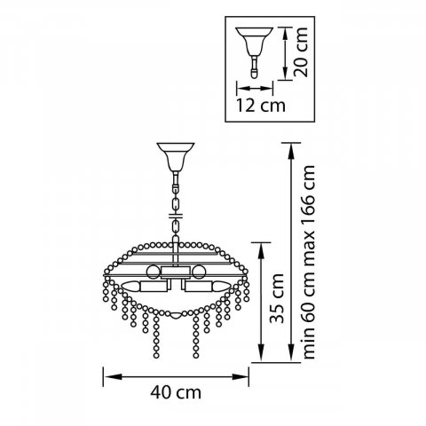 Подвесной светильник Osgona Classic 700090