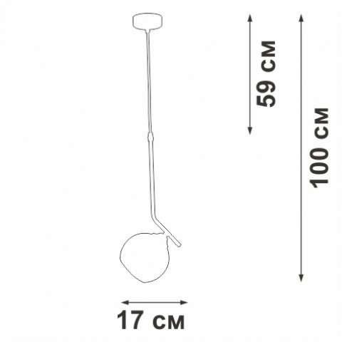 Подвесной светильник Vitaluce V43950-13/1S