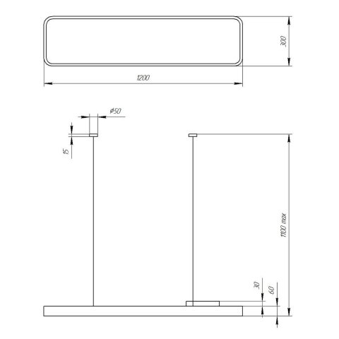 Подвесной светодиодный cветильник Geometria ЭРА Block SPO-111-W-40K-060 60Вт 4000К белый Б0050538