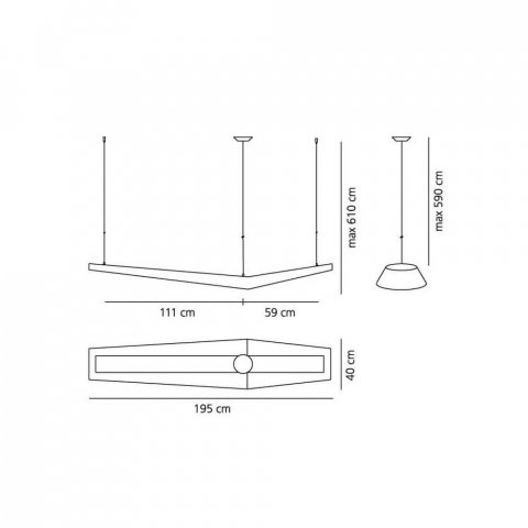Подвесной светодиодный светильник Artemide Mouette L860510