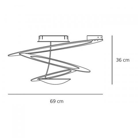 Подвесной светодиодный светильник Artemide Pirce 1255130A
