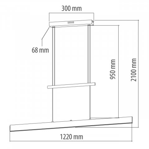 Подвесной светодиодный светильник De Markt Ральф 675013803