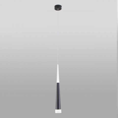 Подвесной светодиодный светильник Elektrostandard DLR038 7+1W 4200K черный матовый a044560