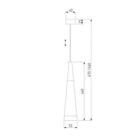 Подвесной светодиодный светильник Elektrostandard DLR038 7+1W 4200K золото a047027