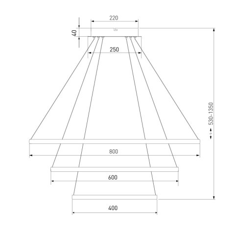 Подвесной светодиодный светильник Eurosvet Collars 90264/3 белый