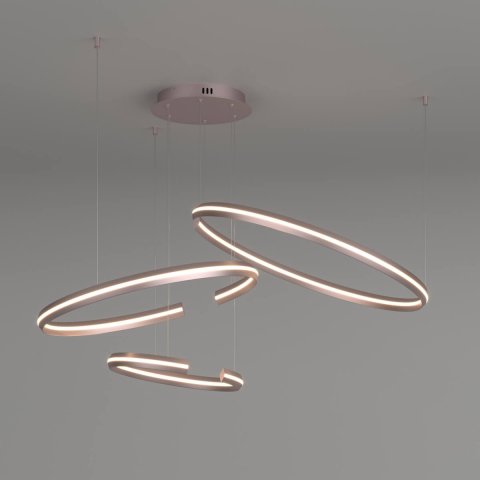 Подвесной светодиодный светильник Eurosvet Smart Gap 90280/3 сатин-никель