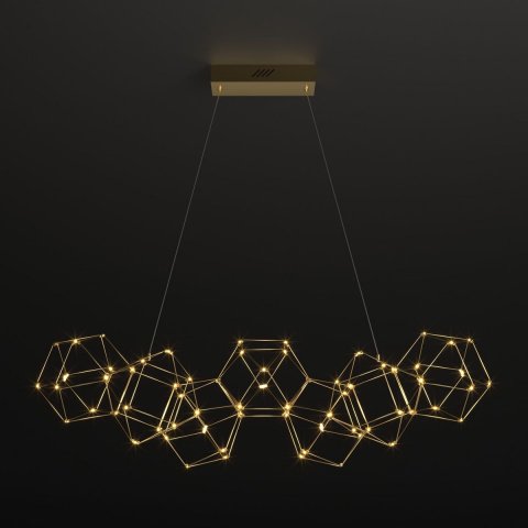 Подвесной светодиодный светильник Eurosvet Uma 90168/7 медь