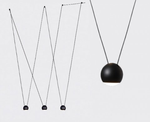 Подвесной светодиодный светильник Italline IT03-1425 black