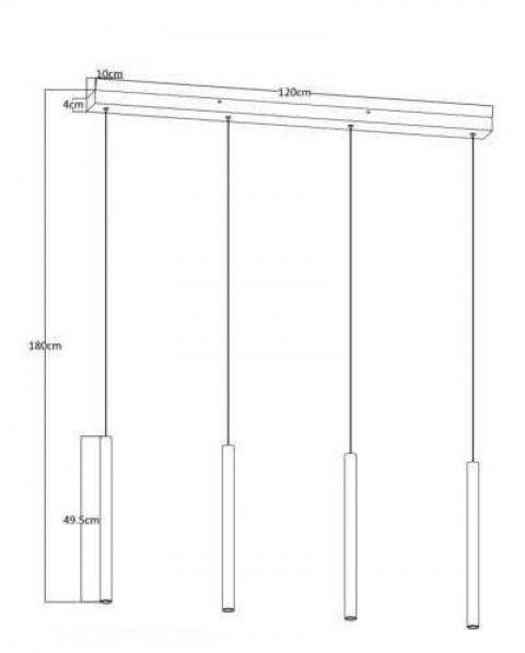 Подвесной светодиодный светильник Lucide Lorenz 74403/04/97